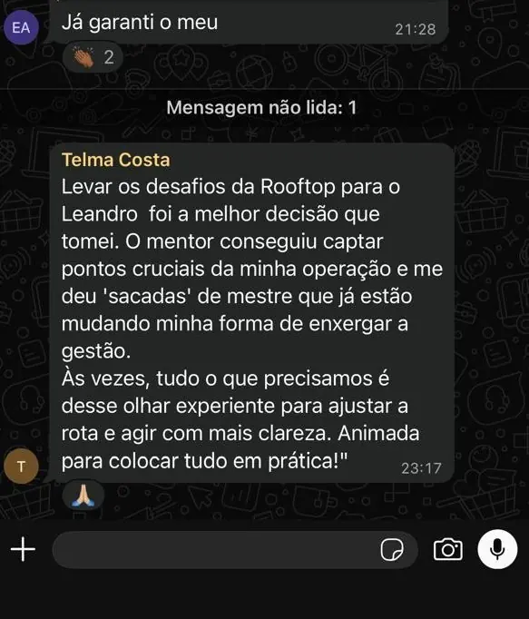Depoimento real sobre mentoria e gestão com Leandro Martins